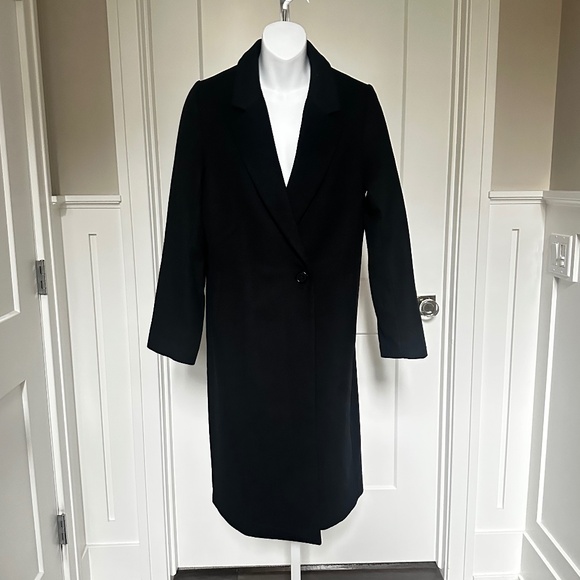 QUINCE Gorgeous Italian Wool Classic Single-Breasted Coat Sz S NWT!! - Picture 5 of 7